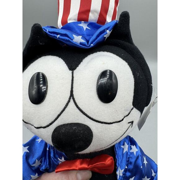 Vintage Felix the Cat Stuffed Animal Plush Doll American Suit 2003 Uncle Sam - Picture 8 of 8
